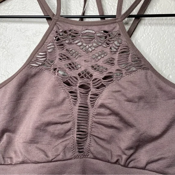 NWOT Victoria’s Secret Women's Bralette Halter Seamless Cutout Taupe Brown - Picture 5 of 11